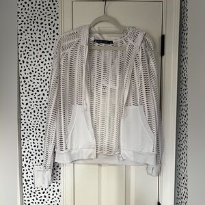 Blanc Noir Mesh Hoodie